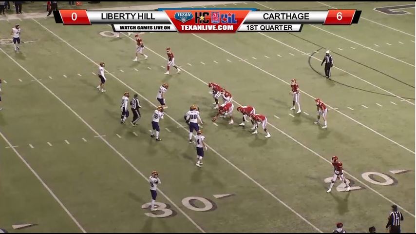 Carthage vs. Liberty Hill - UIL Texas Football Semifinals 12/14/2018 7:30PM cst Cy-Fair FCU Stadium