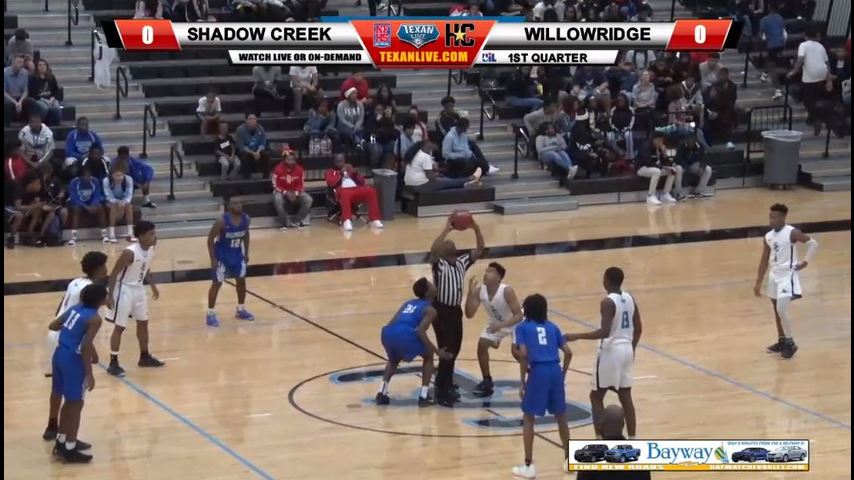 Ft Bend Willowridge vs Shadow Creek - Boys Varsity Basketball - 1/11/19 - 7PM