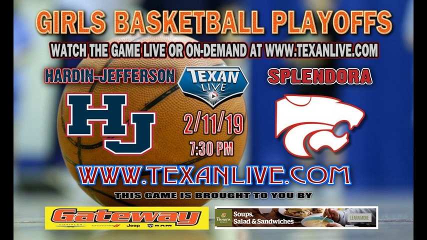 Hardin Jefferson vs Splendora – Girls Bi-District Playoffs – Varsity Basketball – 2/11/19 – 7:30pm