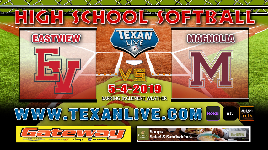 Georgetown Eastview vs Magnolia - Game Three - Area Playoffs - Softball - Varsity - 11AM- 5/4/19