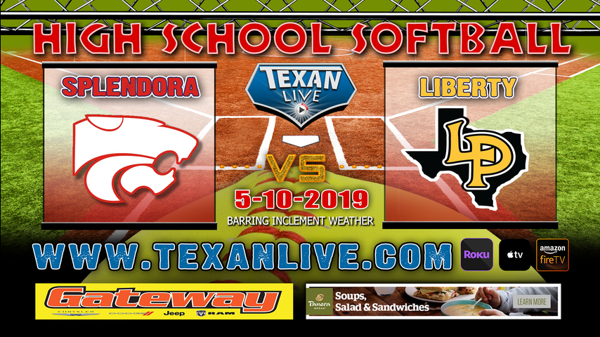 Splendora vs Liberty- One Game Playoff - Regional Quarter Final - Softball - 5/10/2019