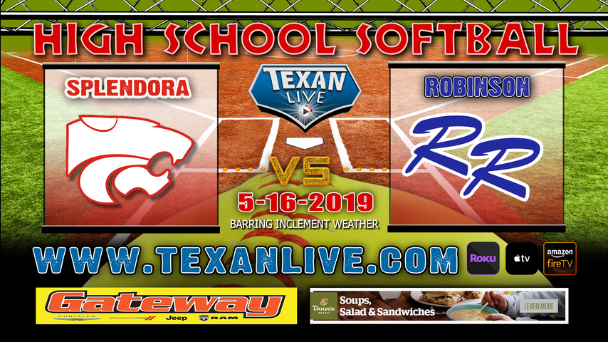 Robinson vs Splendora - Game One - Regional Semi Finals - 5/16/19 - 4PM