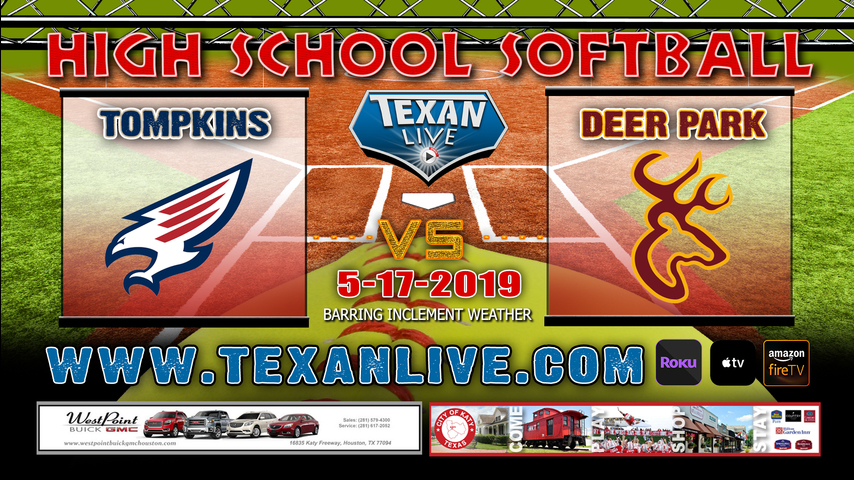 Tompkins vs Deer Park - Game Three (if needed) - Regional Semi Finals - 7pm - 5/17/19
