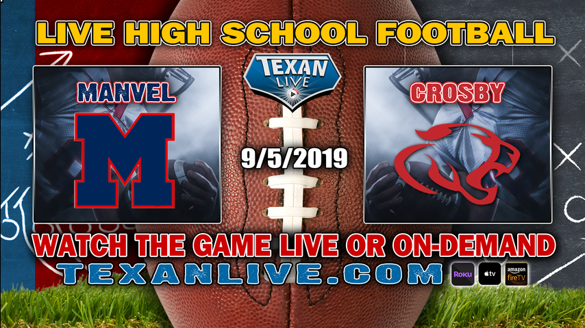 Crosby vs Manvel - 9/5/2019 - 7PM - Football - Cougar Stadium