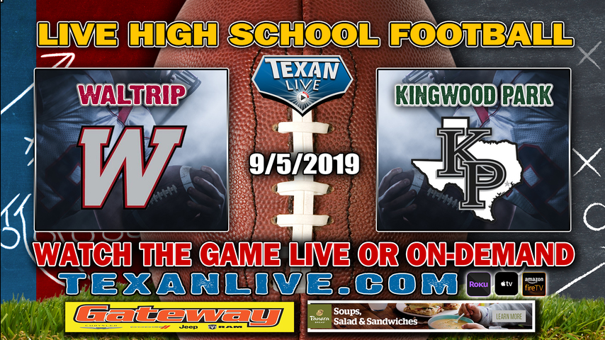 Waltrip vs Kingwood Park - 9/5/2019 - 7PM - Football - Turner Stadium