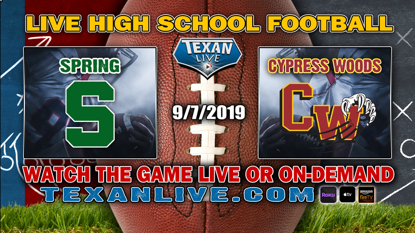 Spring vs Cy Woods - 9/7/2019 - 7PM - Football - Pridgeon Stadium