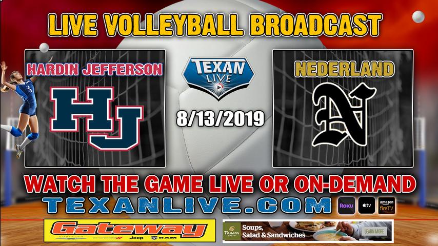 Nederland vs Hardin Jefferson Volleyball 6:30 8-13-2019