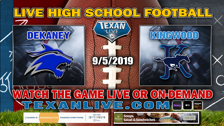 Dekaney vs Kingwood - 9/5/2019 - 7PM - Football - Planet Ford Stadium