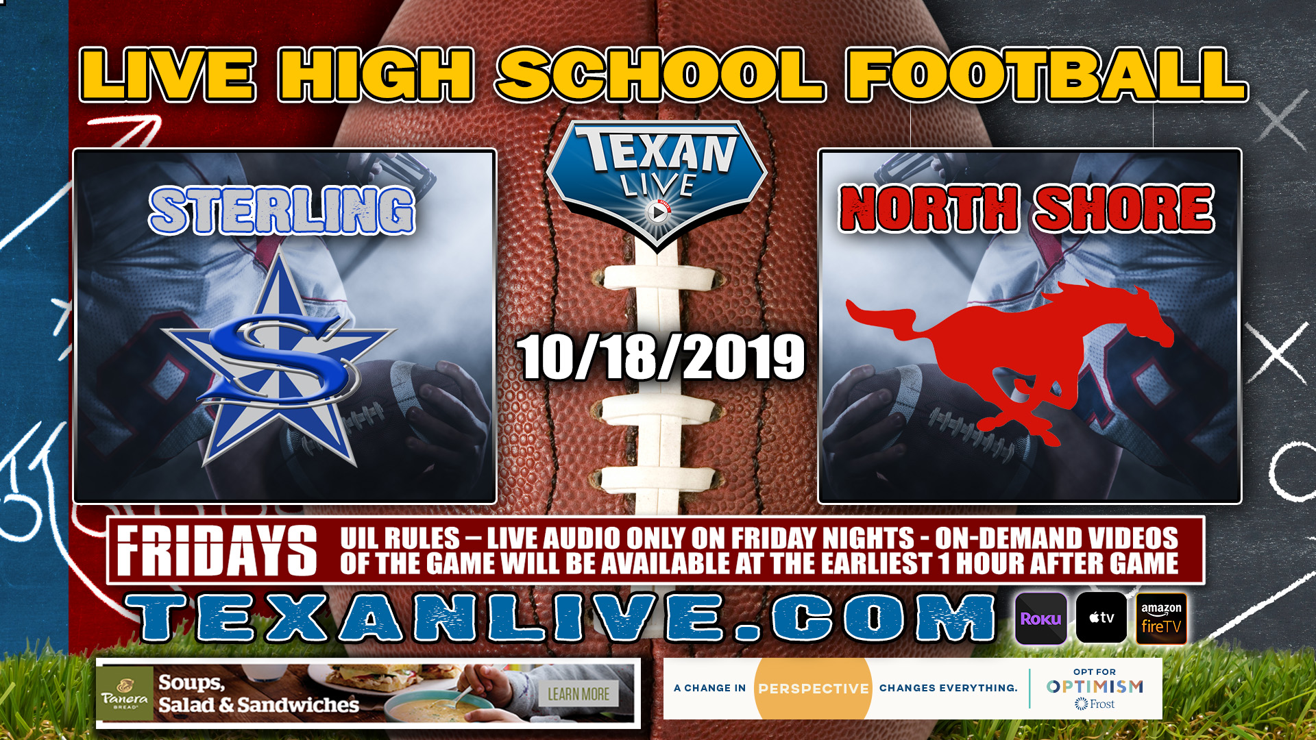 Sterling vs North Shore- 7:00 PM - 10/18/19 - Football - Galena Park ISD Stadium