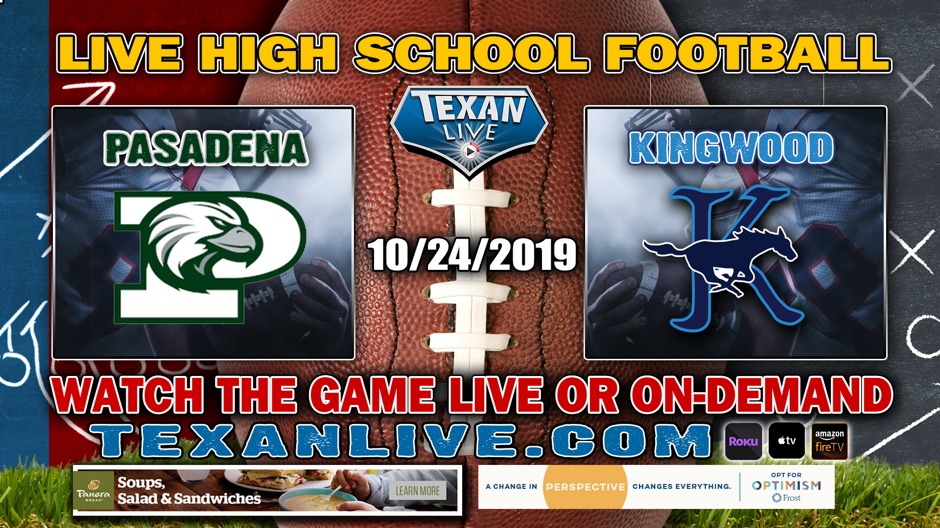 Pasadena vs Kingwood -7:00 PM - 10/24/2019 -Turner Stadium