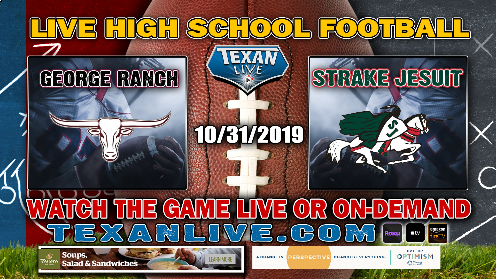 Strake Jesuit vs George Ranch - 7:00 PM - 10/31/2019 - Traylor Stadium