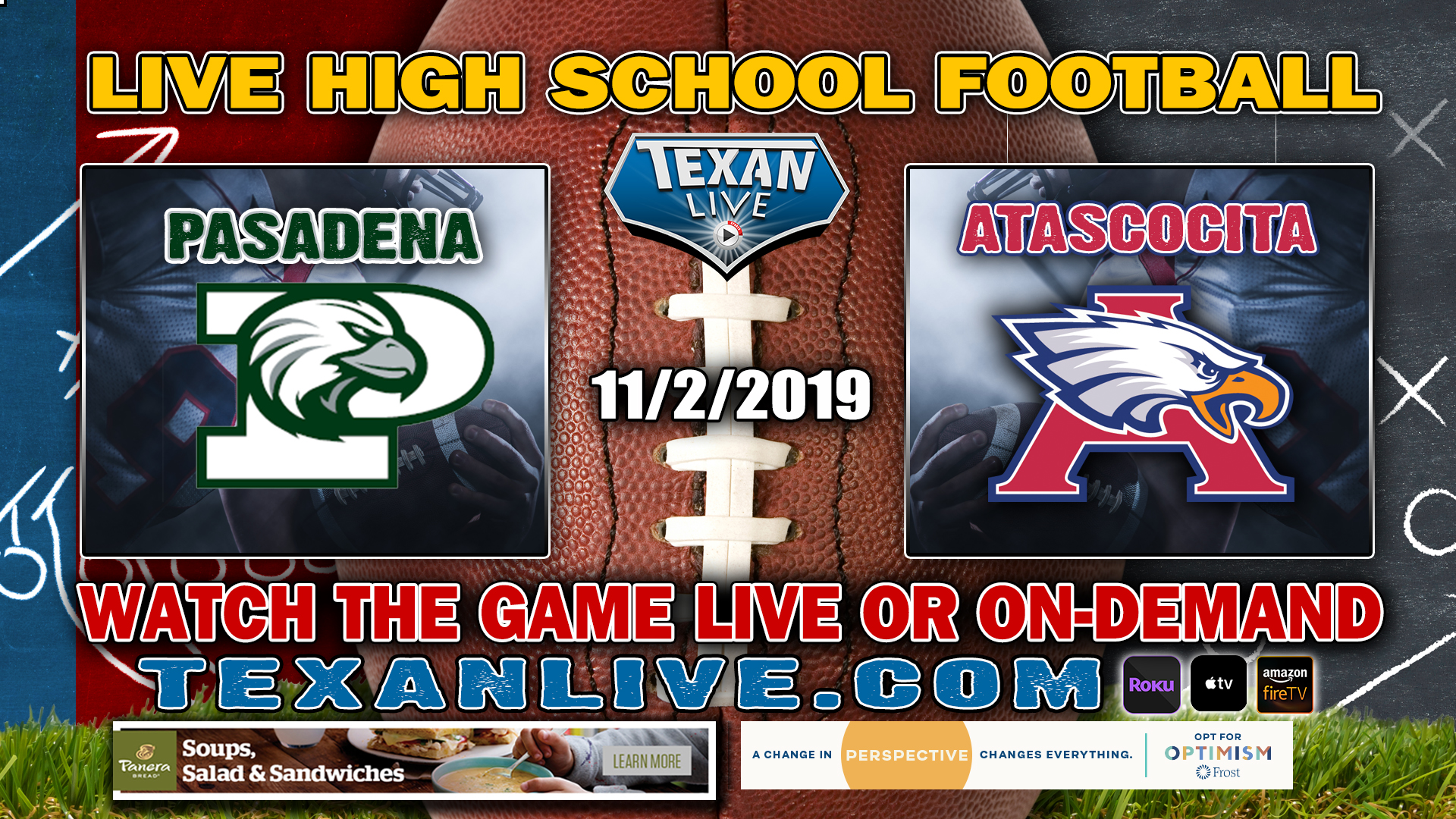 Pasadena vs Atascocita - 2:00 PM 11/2/2019 - Turner Stadium