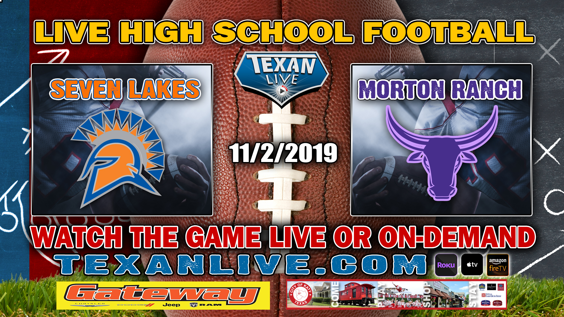 Morton Ranch vs Seven Lakes - 11:00 AM - 11/2/2019 - Legacy Stadium