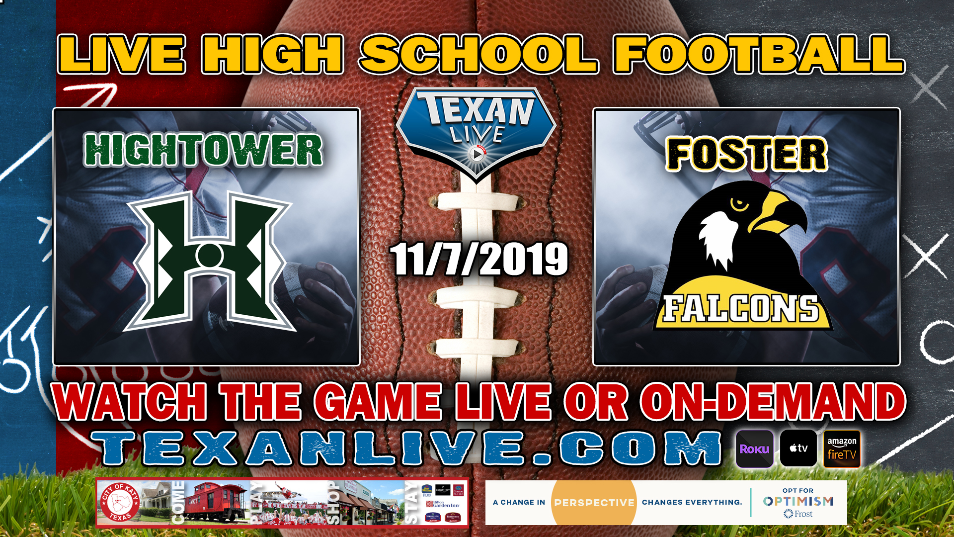 Hightower vs Foster - 7:00 PM - 11/7/2019 - Traylor Stadium