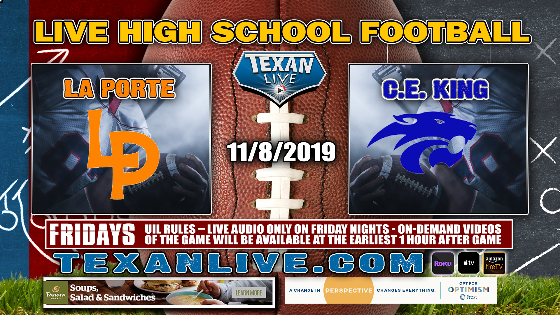 La Porte vs C.E. King - 7:00 PM - 11/8/2019 