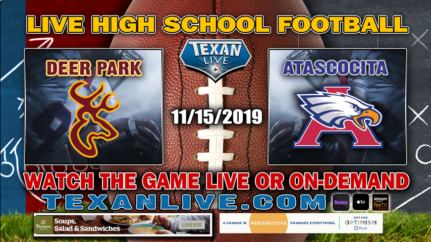 Deer Park vs Atascocita – 7:00 PM – 11/15/2019 – Turner Stadium – Bi-District Round – Football Playoffs