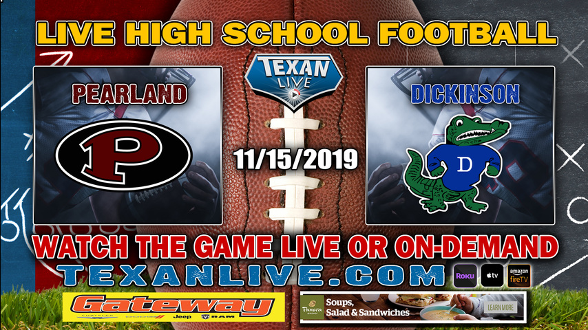 Dickinson vs Pearland – 7:00 PM – 11/15/2019 – Sam Vitanza Stadium – Bi-District Round – Football Playoffs