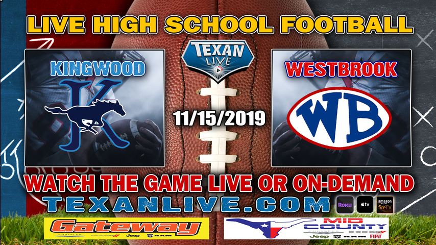 Kingwood vs West Brook – 7:00 PM – 11/15/2019 – Beaumont Memorial Stadium – Bi-District Round – Football Playoffs