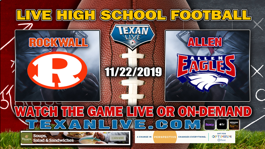 Allen vs Rockwall - 8PM - 11/22/2019 - AT&T Stadium - Area Round - Football Playoffs