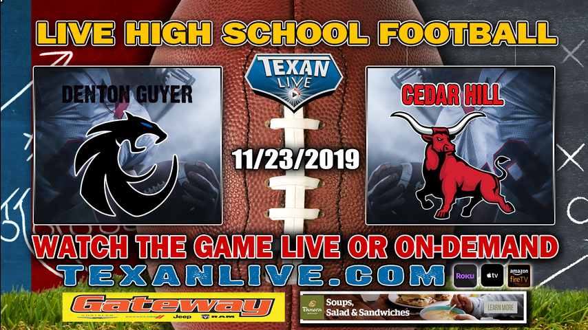 Cedar Hill vs Denton Guyer - 12 PM - 11/23/2019 - AT&T Stadium - Area Round - Football Playoffs