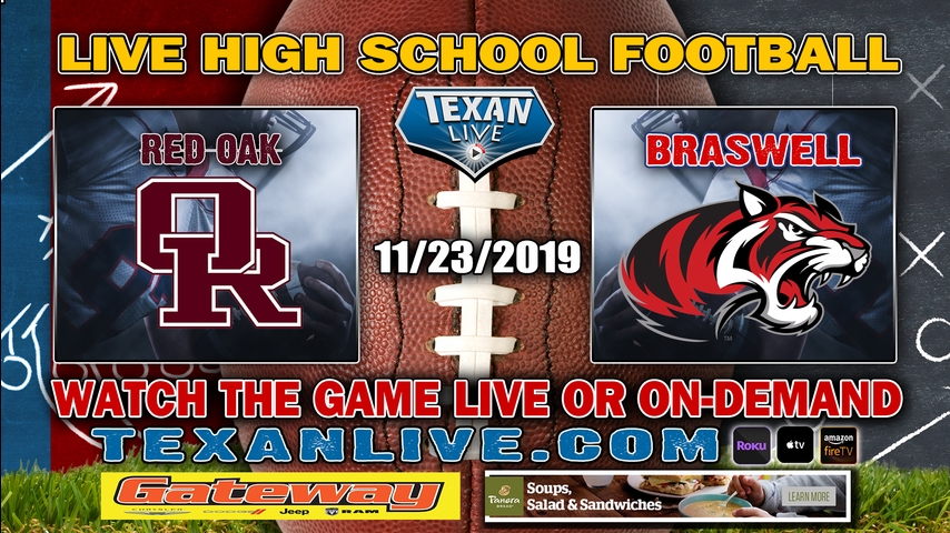 Red Oak vs Denton Braswell - 7:00 PM - 11/23/2019 - AT&T Stadium - Area Round - Football Playoffs