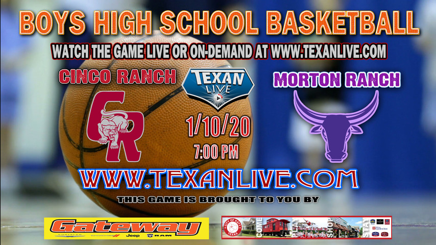 Boys Basketball Morton Ranch vs Cinco Ranch 1-10-2019