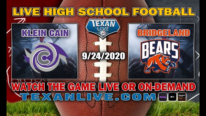Klein Cain vs Bridgeland - 9/24/2020 - 6:30PM - Football - CFFCU Stadium