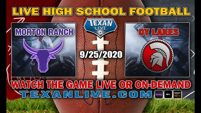 Cy Lakes vs Morton Ranch - 9/25/2020 - 7:00PM - Football - CFFCU Stadium