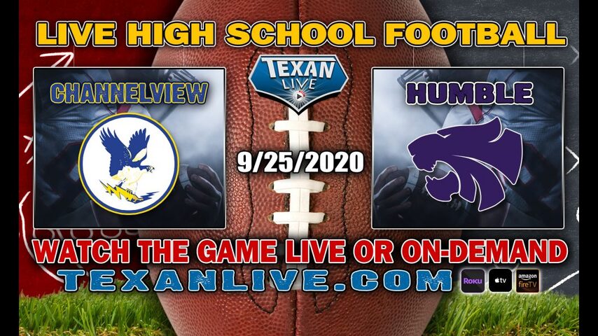 Humble vs Channelview - 9/25/2020 - 7:00PM - Football - Turner Stadium