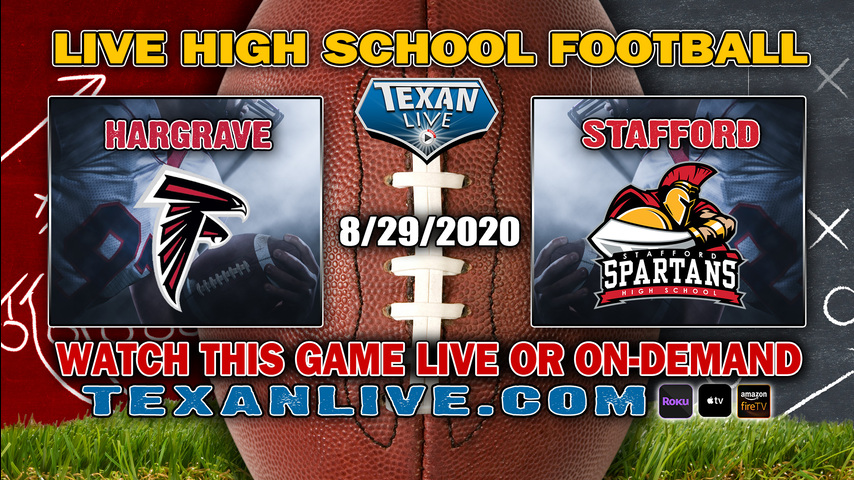 Huffman Hargrave vs Stafford – 8/29/2020 – 6:00PM – Football – Spartan Stadium