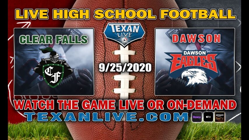 Clear Falls vs Dawson - 9/25/2020 - 7:00PM - Football - The rig