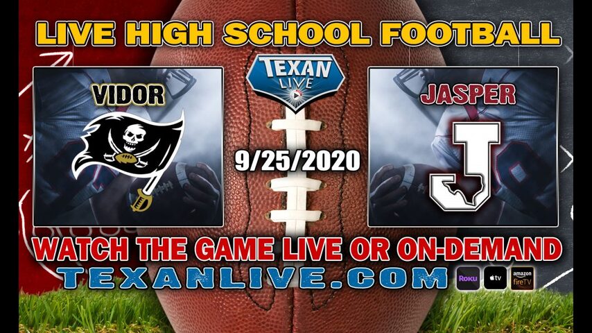 Vidor vs Jasper - 9/25/2020 - 7:30PM - Football - Bulldog Field