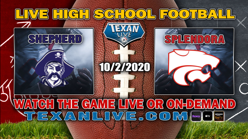 Shepherd vs Splendora - 10/2/2020 - 7:00PM - Football - Wildcat Stadium