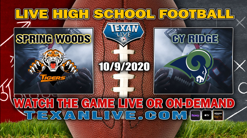 Spring Woods vs Cy Ridge - 10/9/2020 - 7:00PM - Football - Pridgeon Stadium