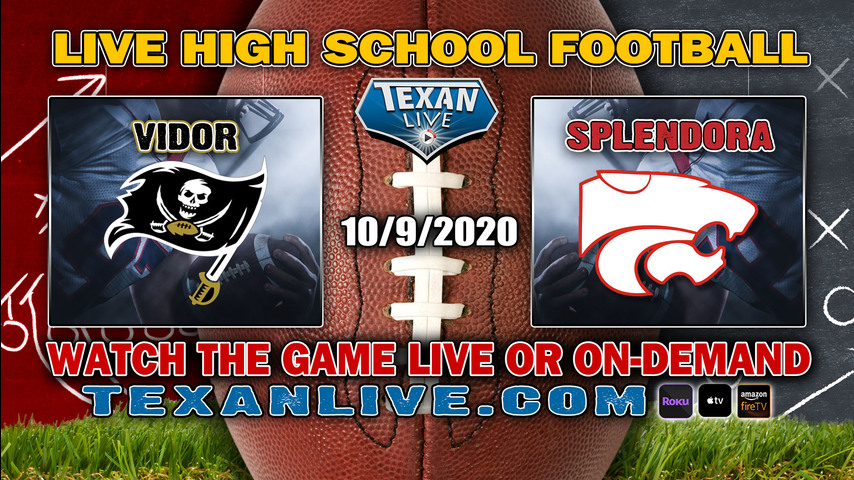 Splendora vs Vidor - 10/8/2020 - 6:30PM - Football - Pirate Stadium