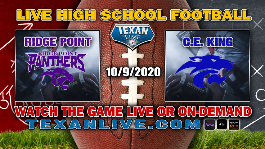Ridge Point vs C.E.King - 10/9/2020 - 7:00PM - Football - Panther Stadium