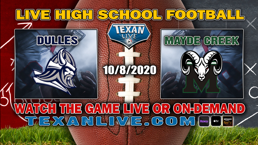 Ft Bend Dulles vs Mayde Creek - 10/8/2020 - 7:00PM - Football - Legacy Stadium