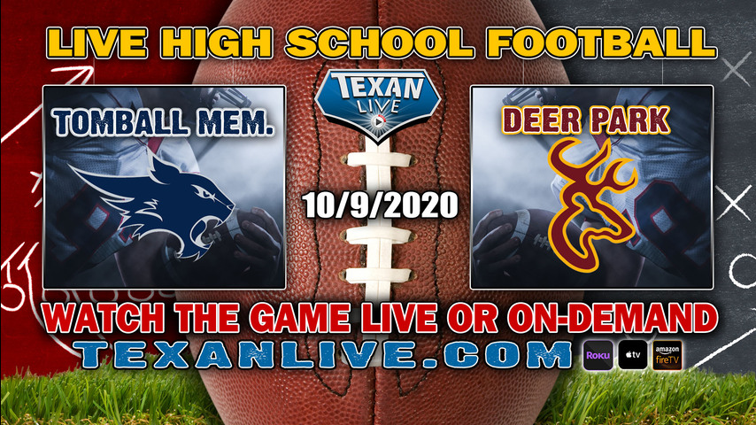 Tomball Memorial vs Deer Park - 10/9/2020 - 7:00PM - Football - Absheir Stadium