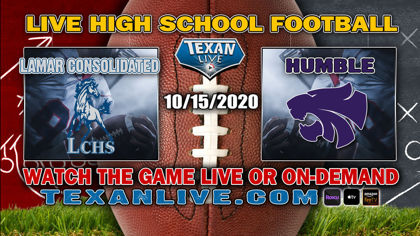 Lamar Consolidated vs Humble - 10/15/2020 - 7:00PM - Football - Turner Stadium