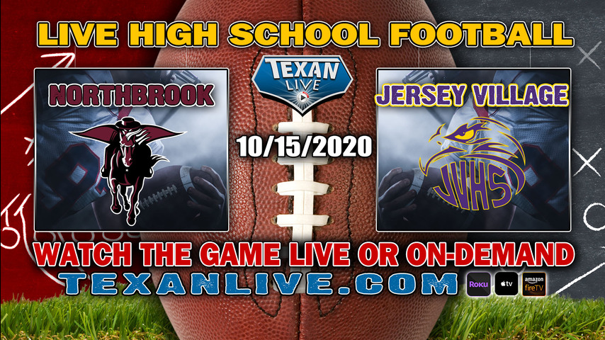 Northbrook vs Jersey Village - 10/15/2020 - 7:00PM - Football -Pridgeon Stadium