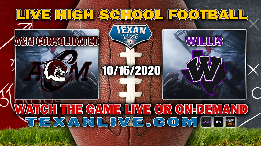 A&M Consolidated vs Willis - 10/16/2020 - 7:00PM - Football - Yates Stadium