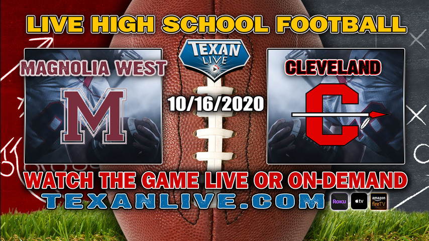 Magnolia West vs Cleveland - 10/16/2020 - 7:00PM - Football - Indian Stadium