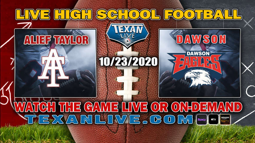 Alief Taylor vs Dawson - 10/23/2020 - 7:00PM - Football - The Rig 