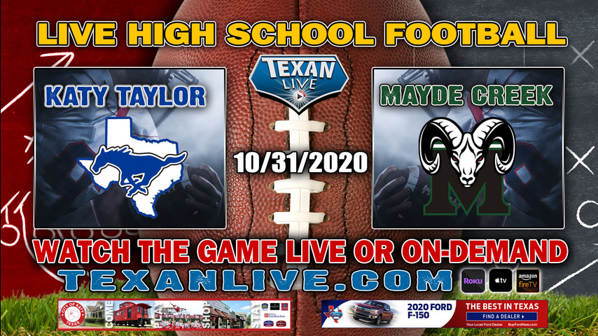 Mayde Creek vs Katy Taylor - 10/31/2020 - 11:00AM - Football - Legacy Stadium