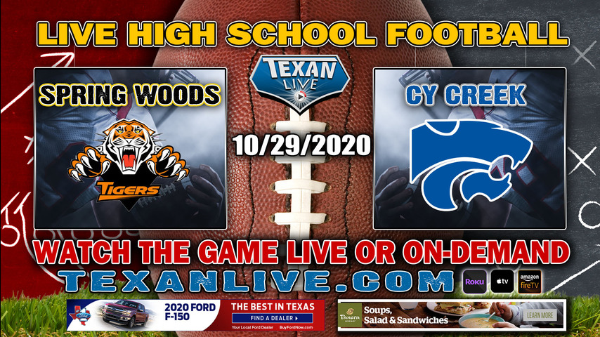 Spring Woods vs Cy Creek - 10/29/2020 - 6:30PM - Football - Pridgeon Stadium