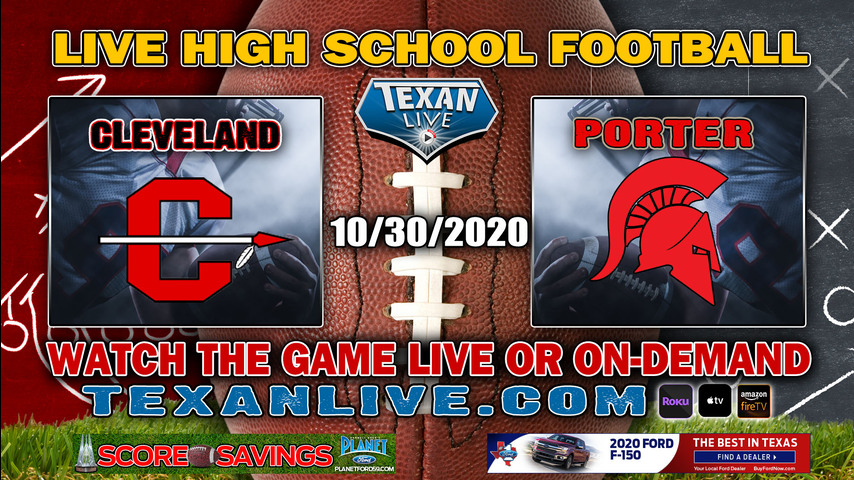 Porter vs Cleveland - 10/30/2020 - 7:00PM - Football - Indian Stadium
