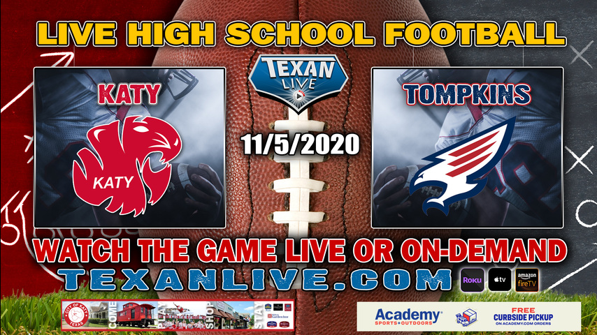 Tompkins vs Katy - 11/5/2020 - 6:30PM - Football - Legacy Stadium