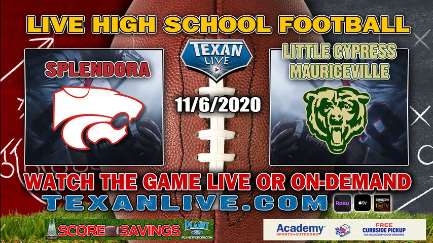 Splendora vs Little Cypress Mauriceville - 11/6/2020 - 7:00PM - Football - Bear Stadium