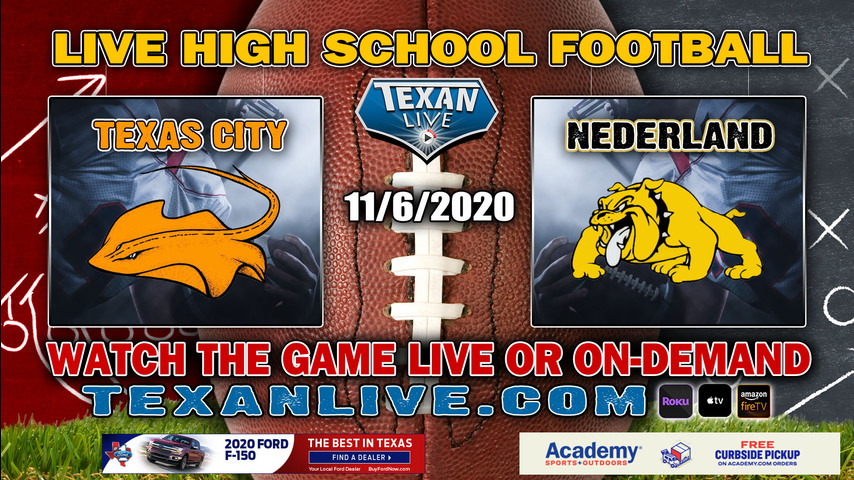 Texas City vs Nederland - 11/6/2020 - 7:30PM - Football - Bulldog Stadium