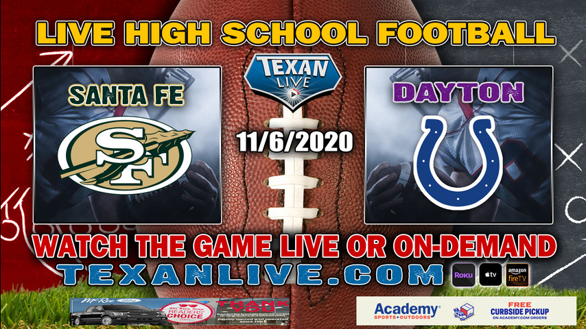 Dayton vs Santa Fe - 11/6/2020 - 7:30PM - Football - Bronco Stadium